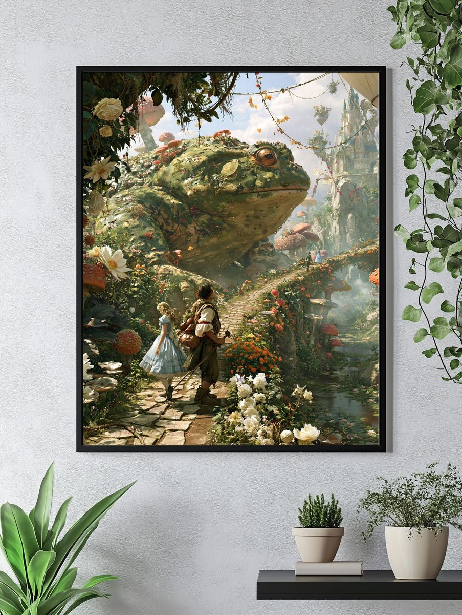 Dove Maiden Illustration Poster. — room view 4