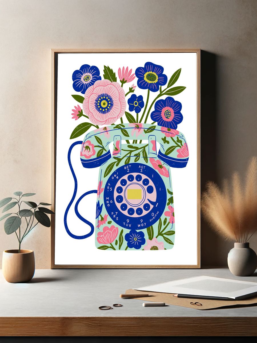 Enchanted Forest Stained Glass Poster. — room view 2