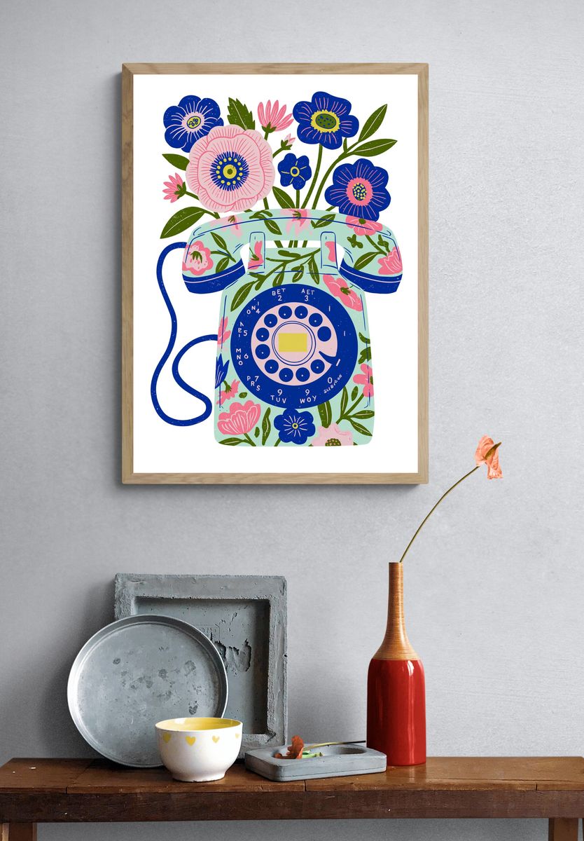 Enchanted Forest Stained Glass Poster. — room view 3