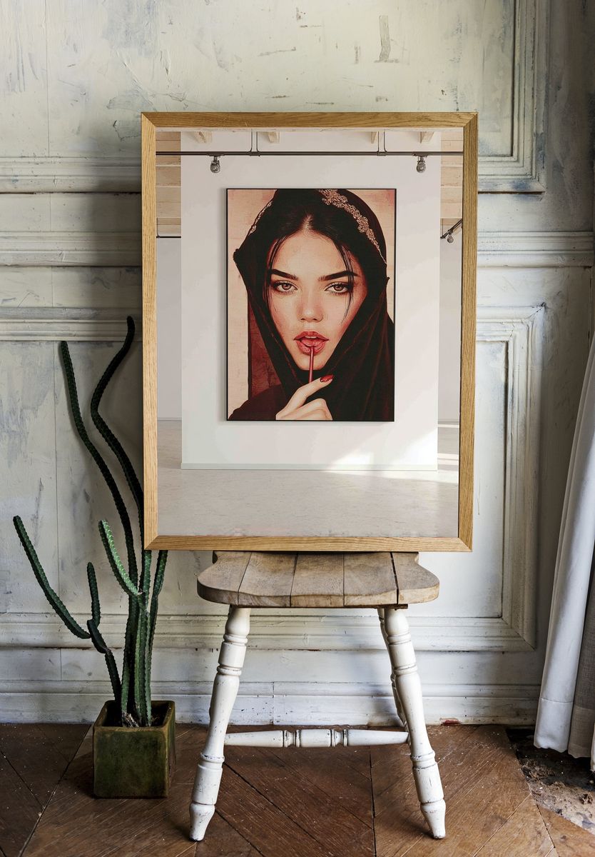 Mystic Portrait Illustration Poster. — room view 1