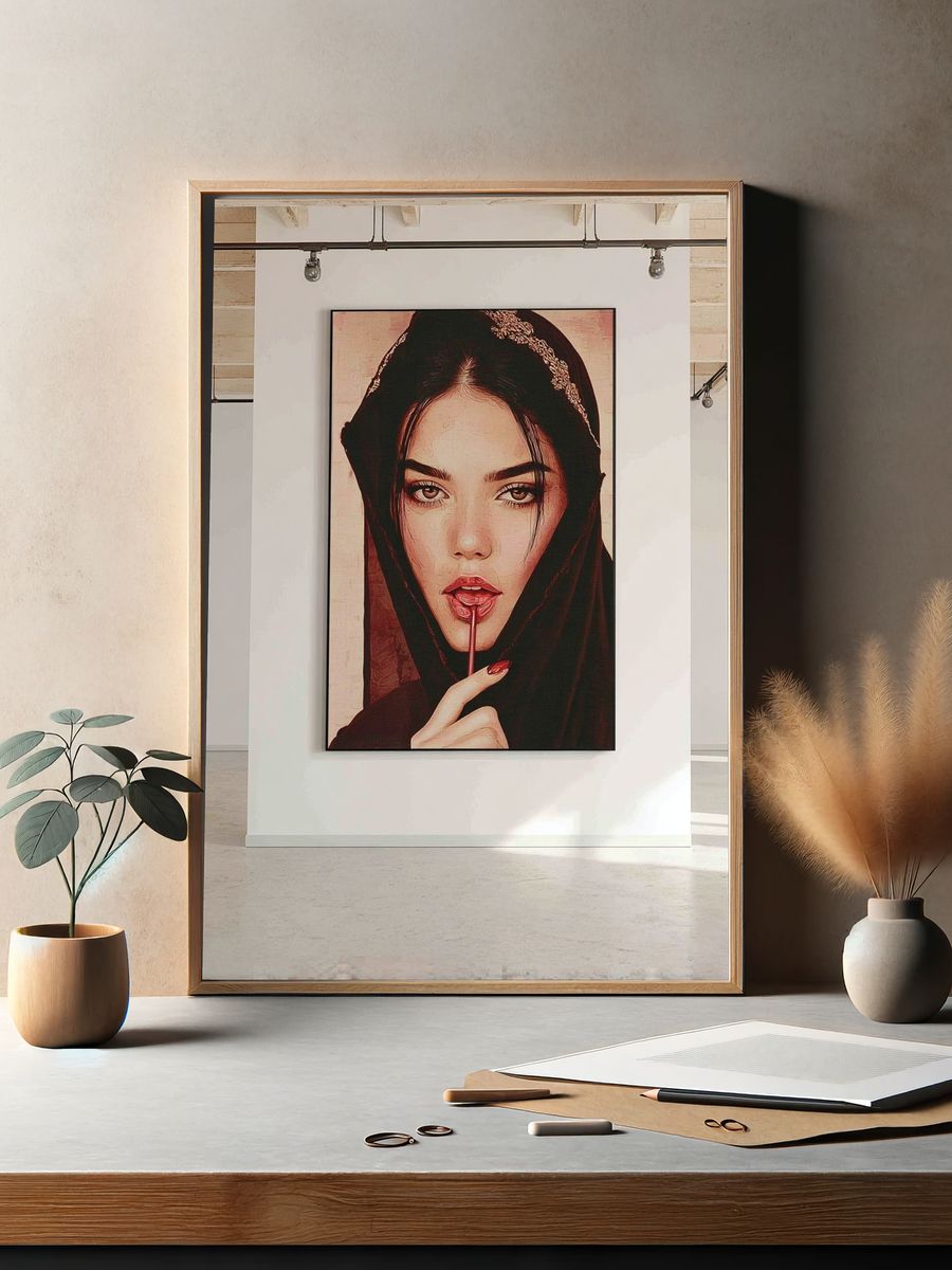 Mystic Portrait Illustration Poster. — room view 2