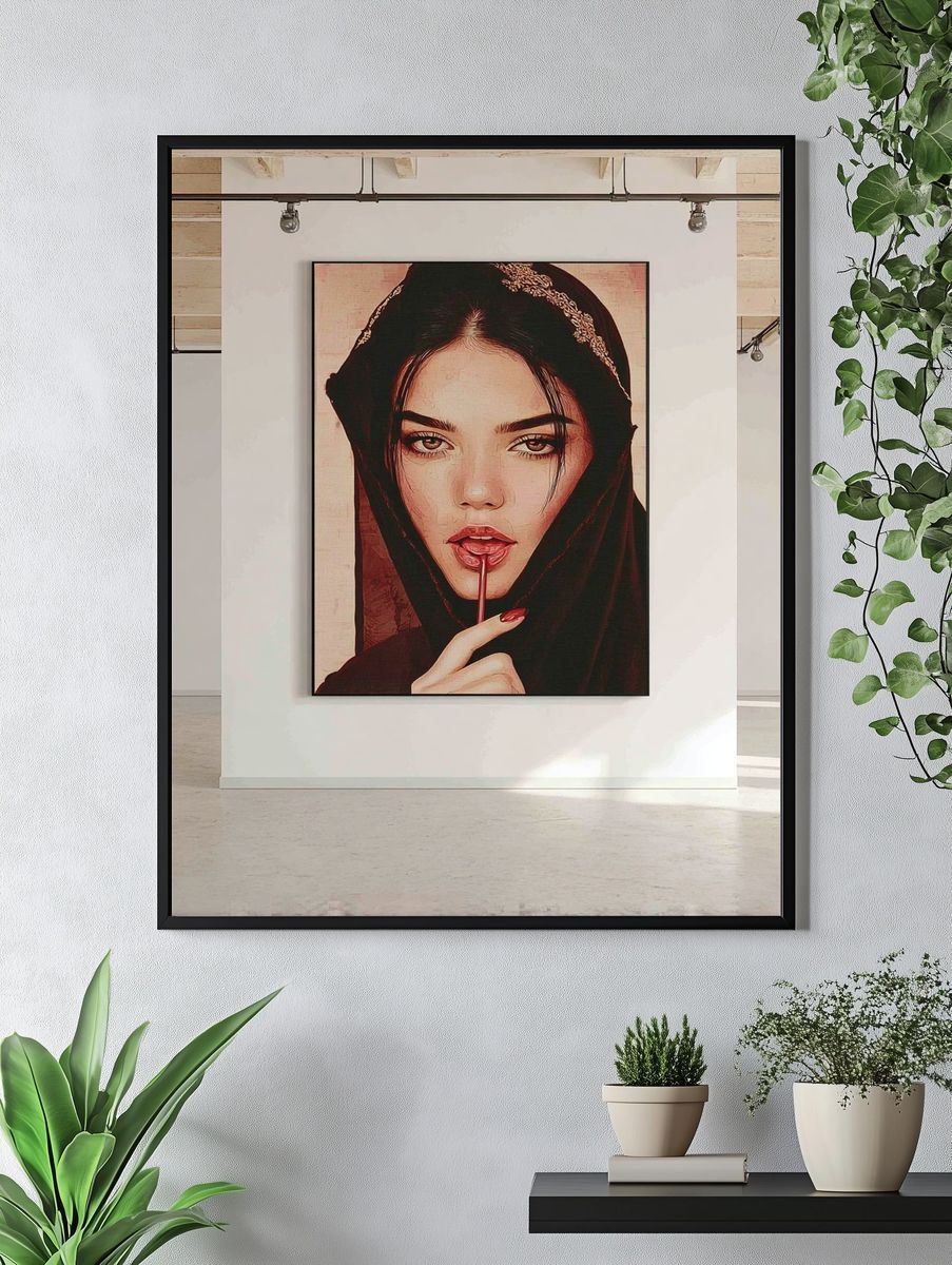 Mystic Portrait Illustration Poster. — room view 4