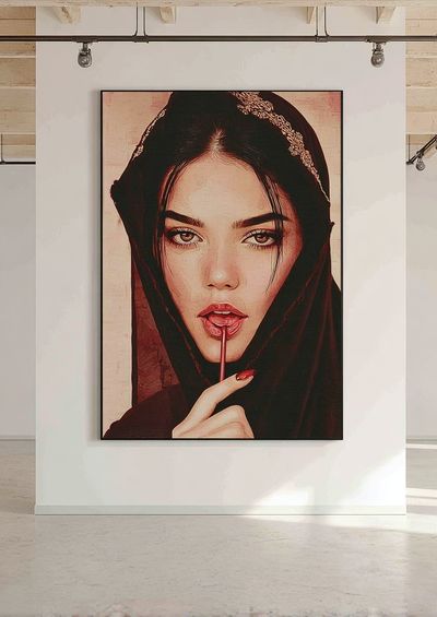 Mystic Portrait Illustration Poster. poster print