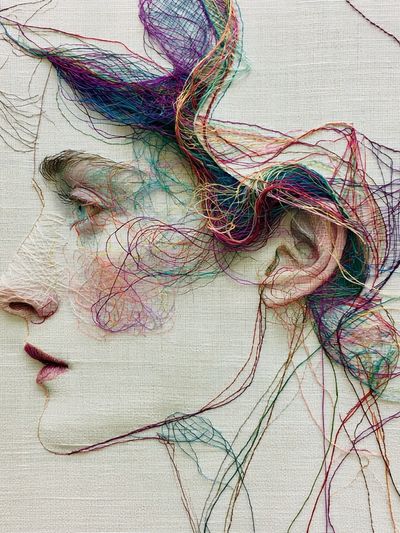 Thread Portrait Fine-Art Print. poster print