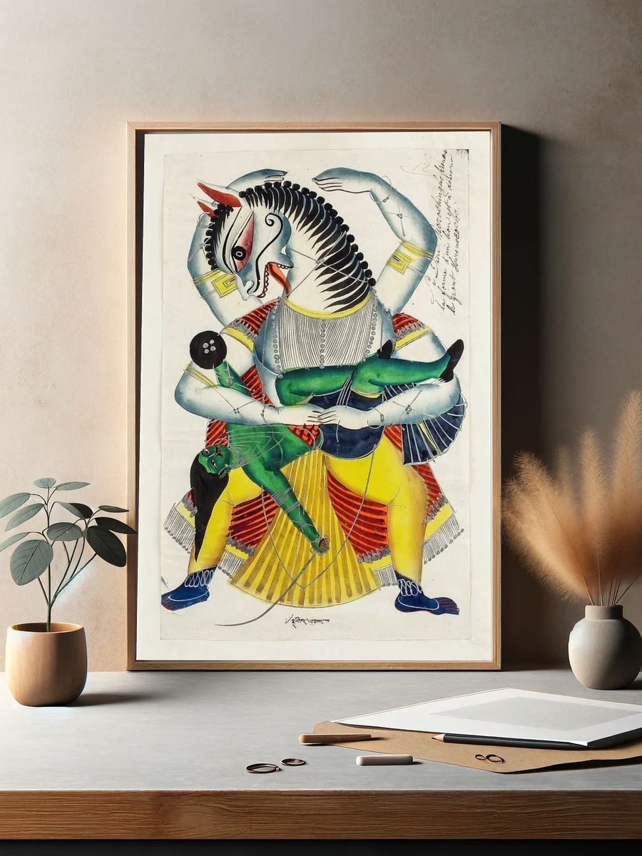 avatar Narasimha (1870), vintage Hindu. — room view 2