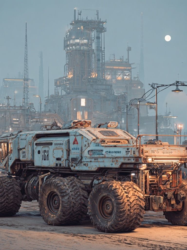 Industrial Rover Sci-Fi Poster. poster detail