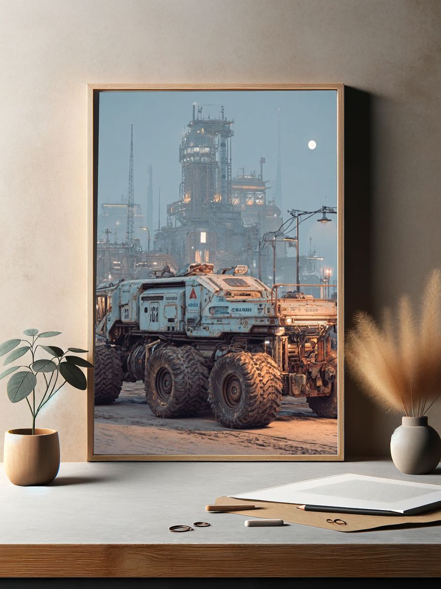 Industrial Rover Sci-Fi Poster. — room view 2