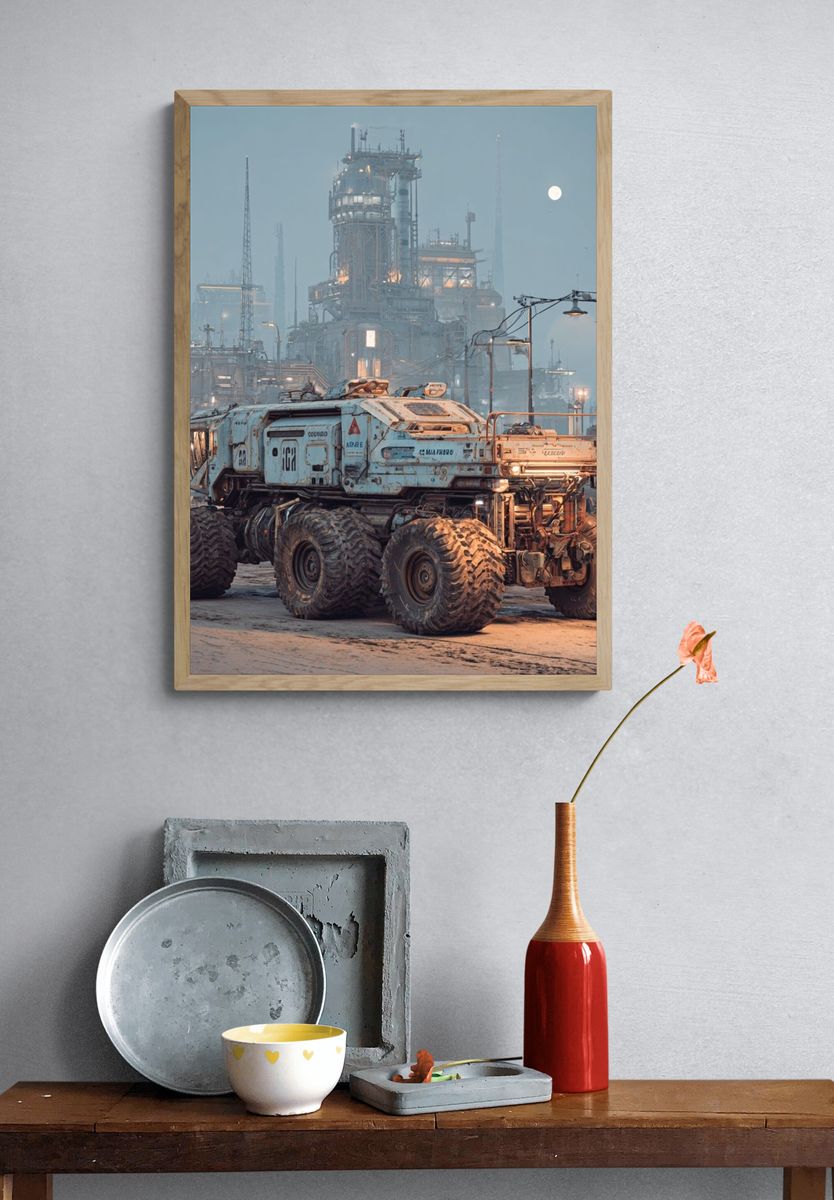 Industrial Rover Sci-Fi Poster. — room view 3