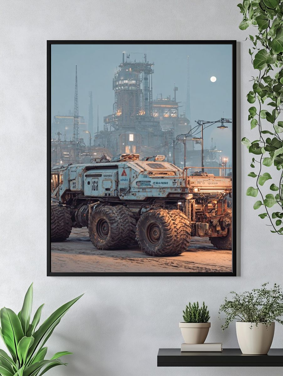 Industrial Rover Sci-Fi Poster. — room view 4