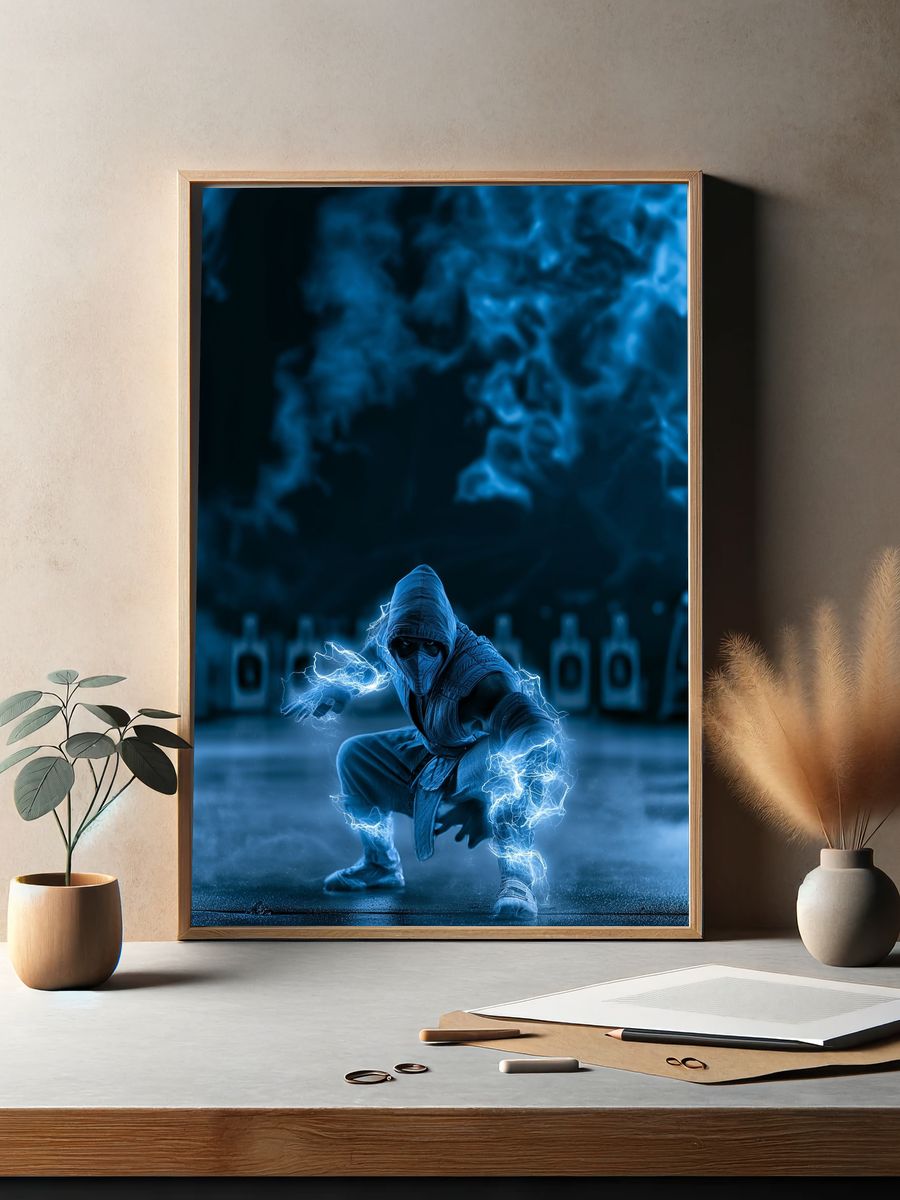 Electric Ninja Warrior Poster. — room view 2