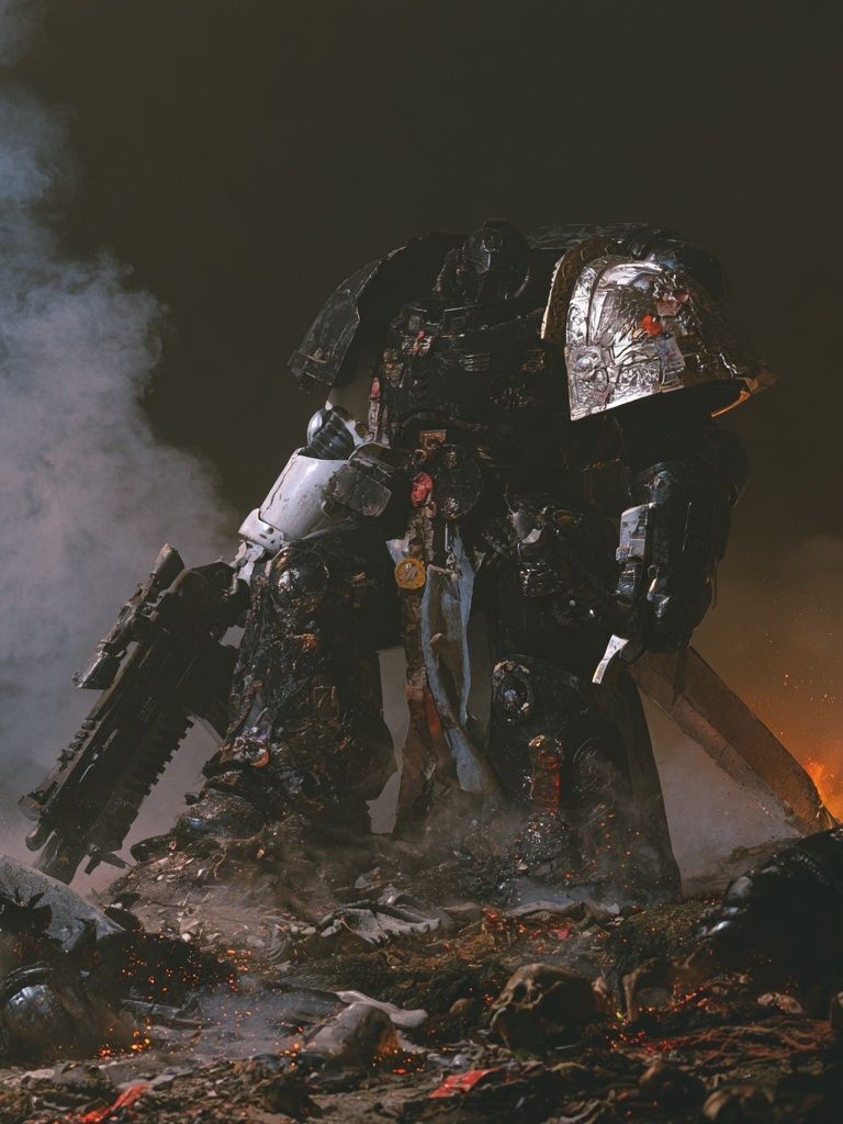 Armored Mech Battlefield Poster. poster detail