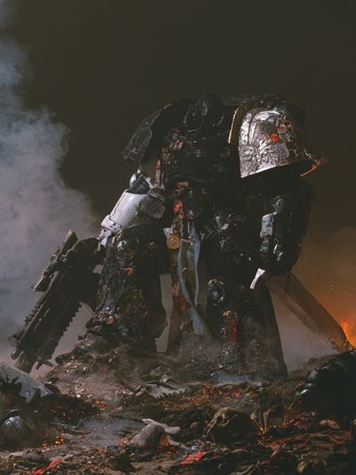 Armored Mech Battlefield Poster. poster print