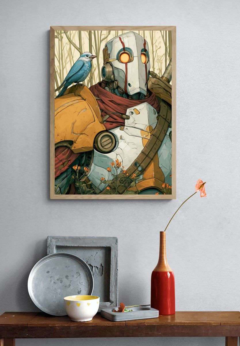 Cyber Frog Lotus Poster. — room view 3