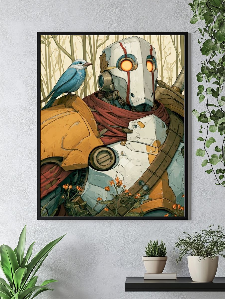 Cyber Frog Lotus Poster. — room view 4