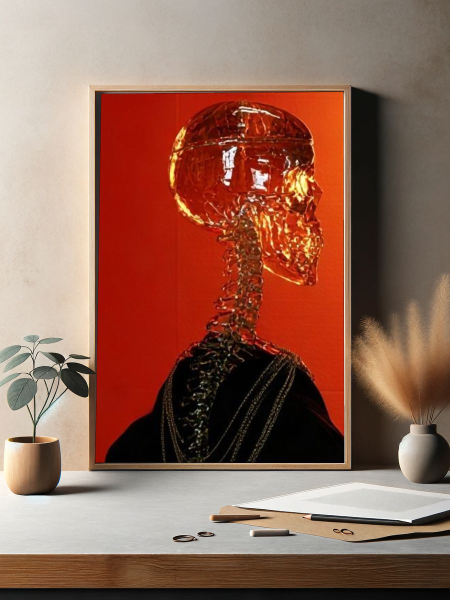 Crystal Skull Surrealism Poster. — room view 2