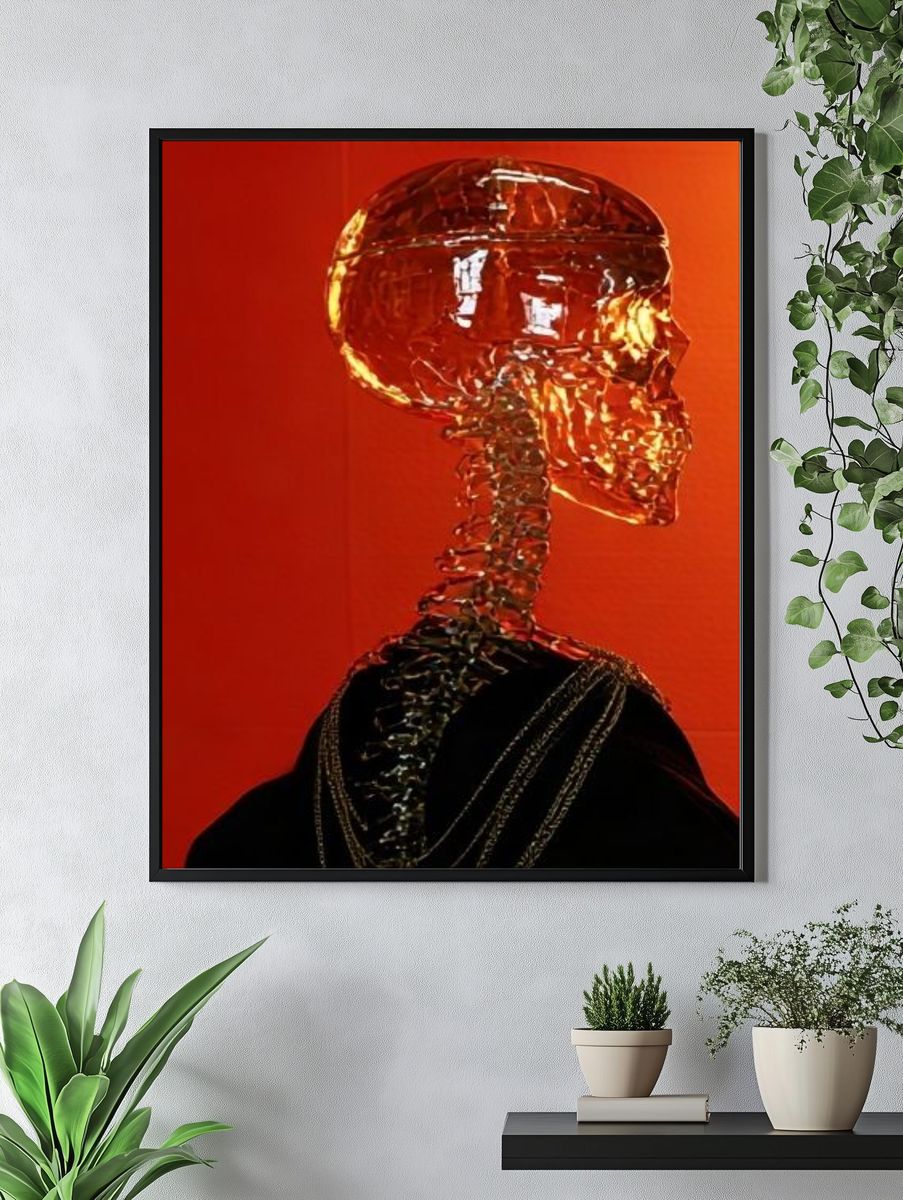 Crystal Skull Surrealism Poster. — room view 4