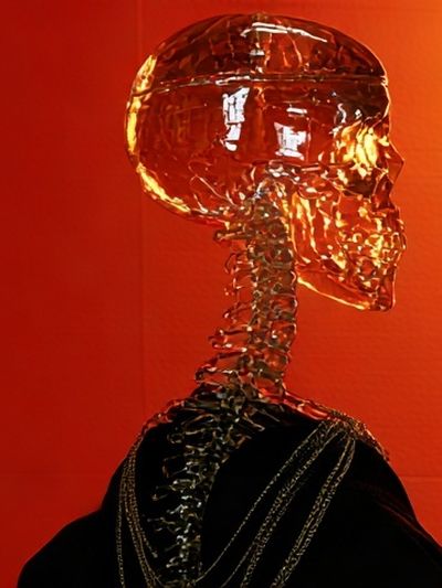 Crystal Skull Surrealism Poster. poster print