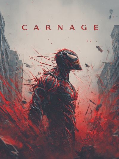 Carnage Venom Digital-Art Poster. poster print