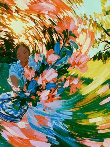 Floral Dance Illustration Poster. poster detail