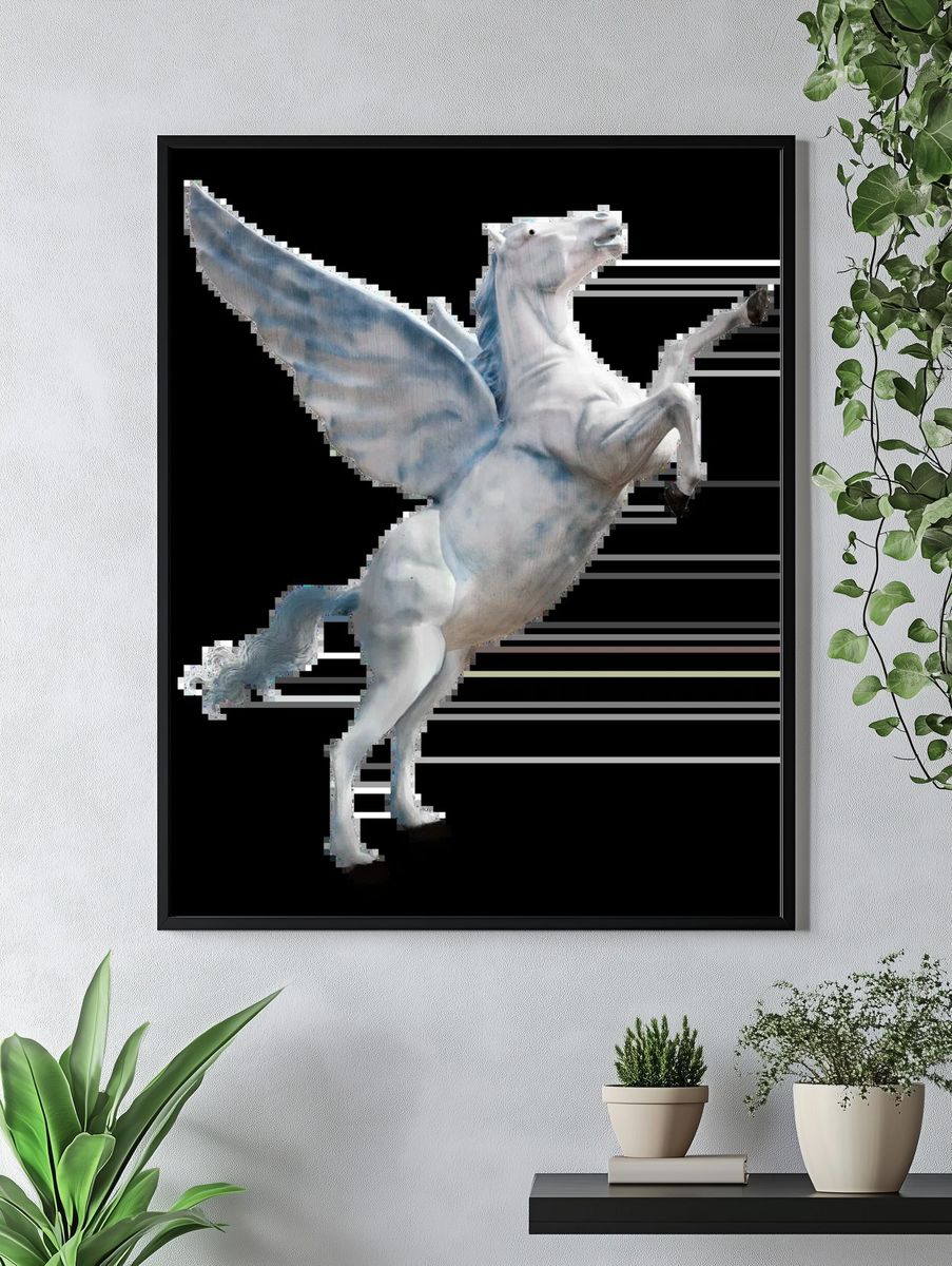 Knight in Forest — Fine-Art Print. — room view 4