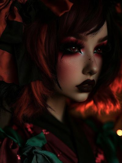 Gothic Doll Portrait Print. poster print