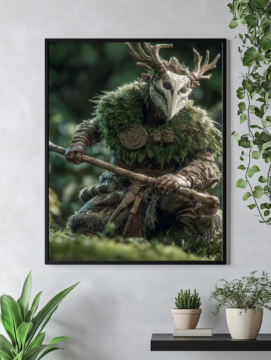 Forest Guardian Fantasy Print. — room view 4