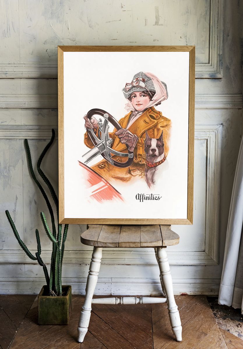 Affinities Fashion Illustration Poster. — room view 1