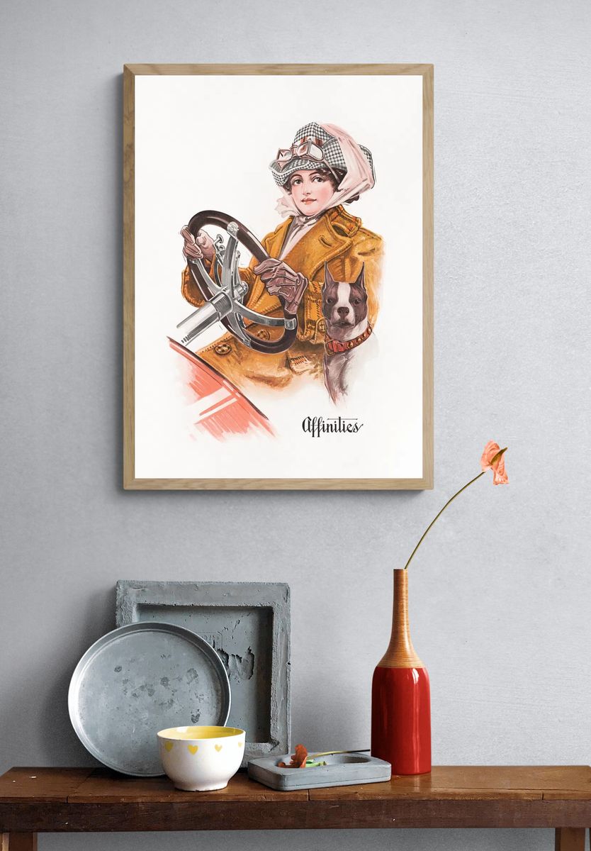 Affinities Fashion Illustration Poster. — room view 3