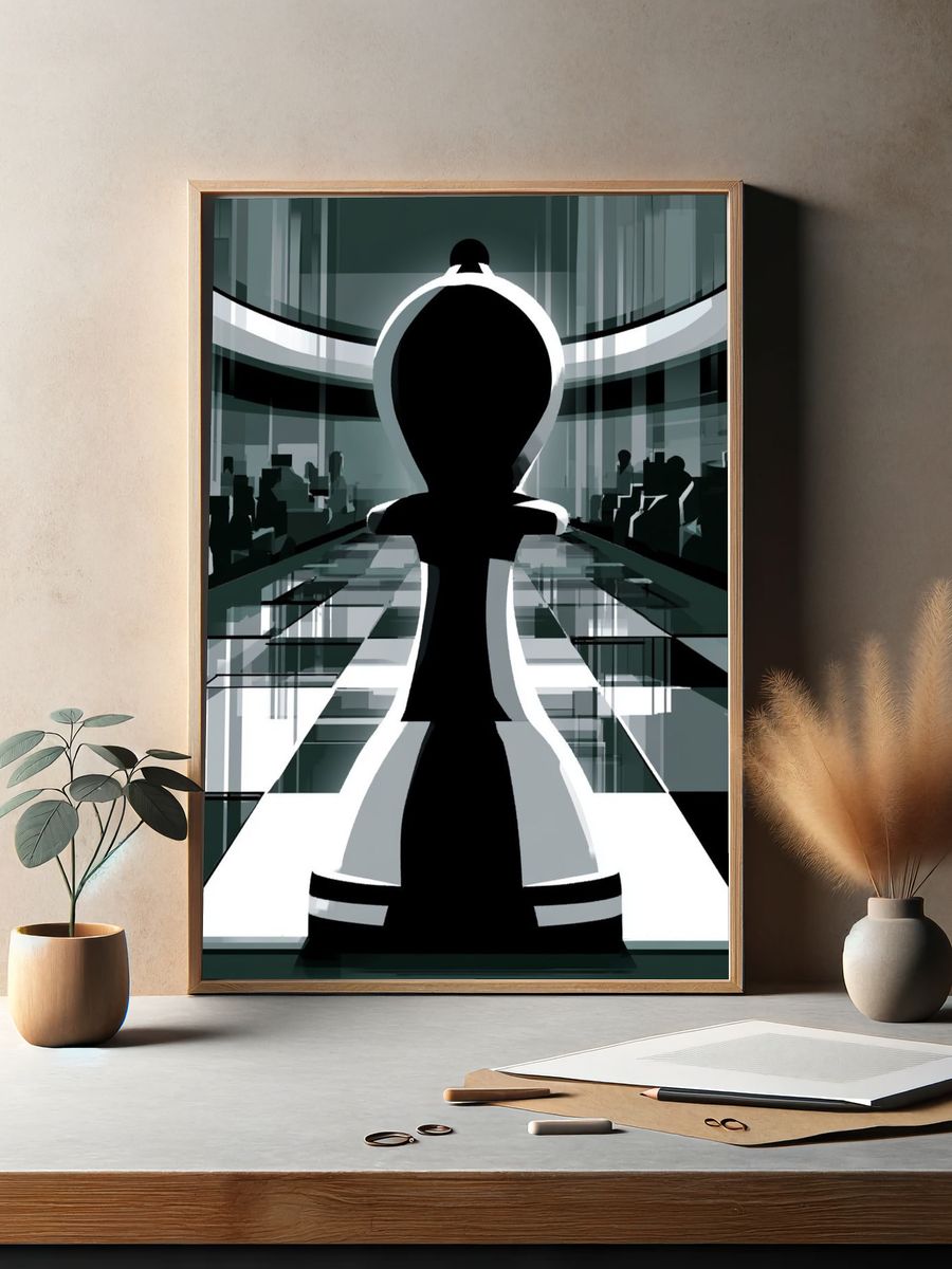Whimsical Hiking Friends Illustration Poster. — room view 2