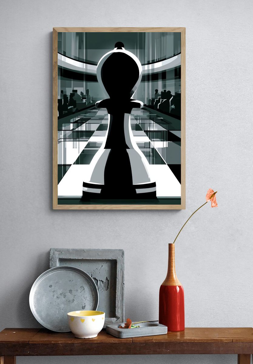 Whimsical Hiking Friends Illustration Poster. — room view 3
