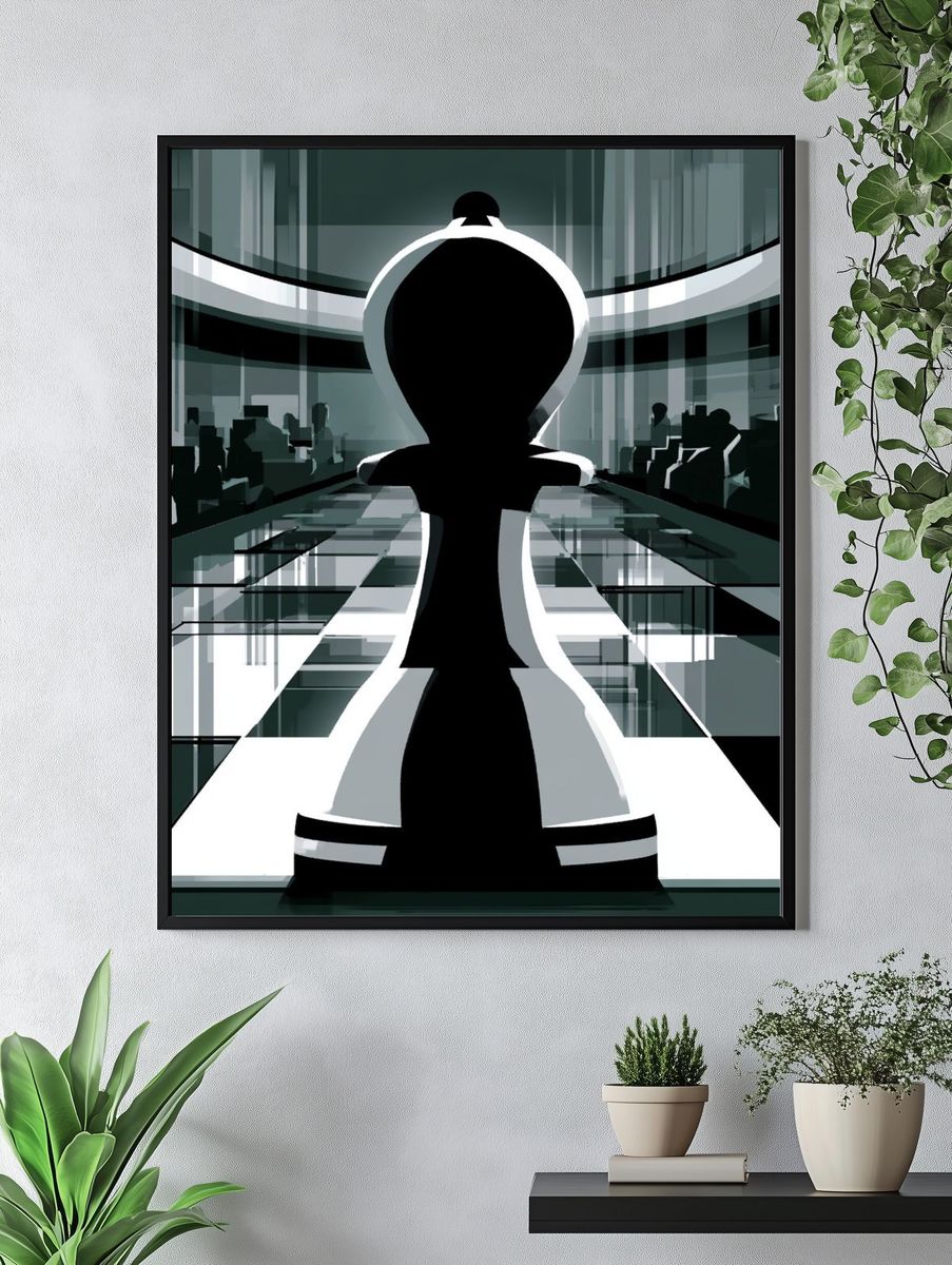 Whimsical Hiking Friends Illustration Poster. — room view 4
