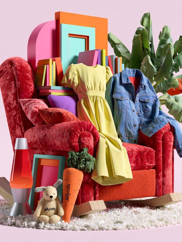 Colorful Fashion Still Life Poster. poster detail