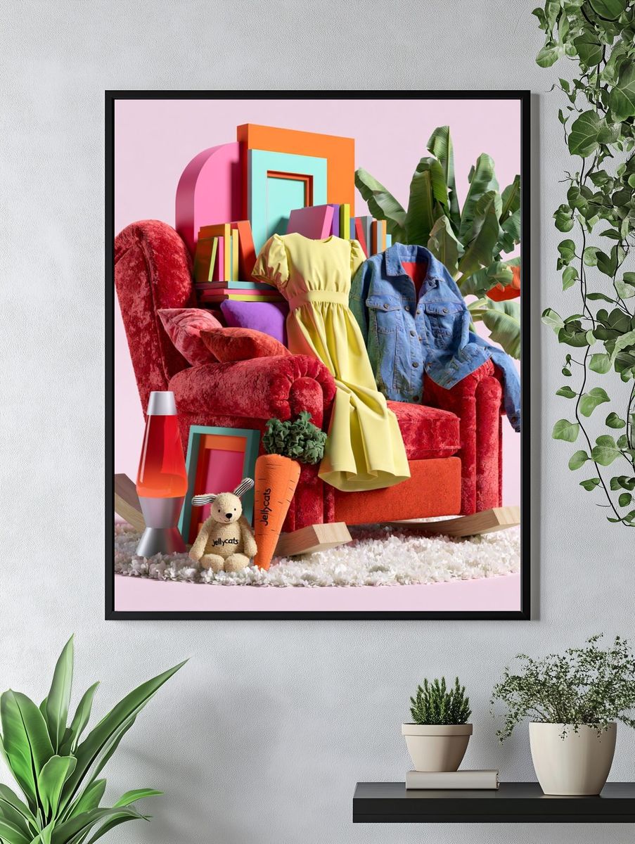 Colorful Fashion Still Life Poster. — room view 4