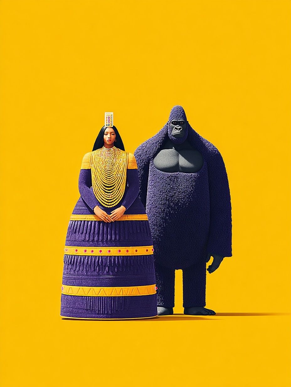 Stylized Characters — Illustration Print. poster detail