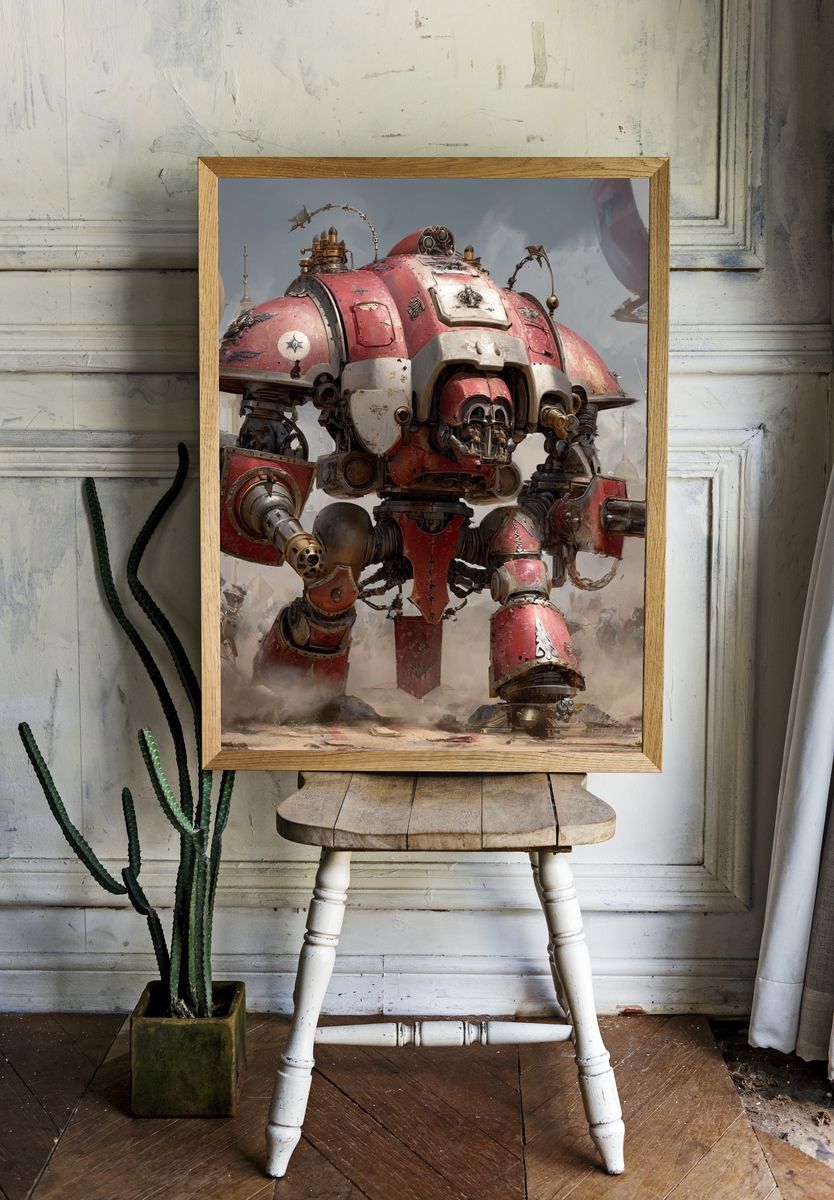 Ar d War Mech Sci-Fi Poster. — room view 1