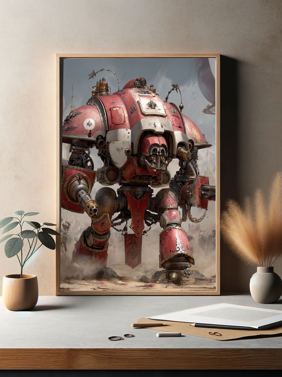 Ar d War Mech Sci-Fi Poster. — room view 2