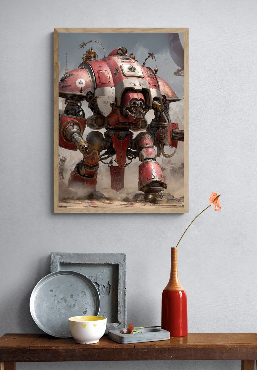 Ar d War Mech Sci-Fi Poster. — room view 3
