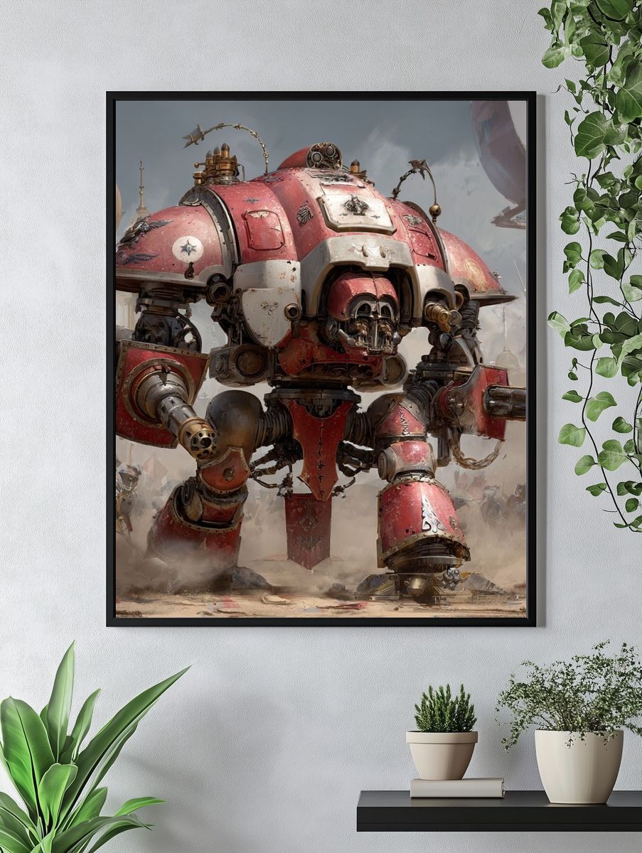 Ar d War Mech Sci-Fi Poster. — room view 4