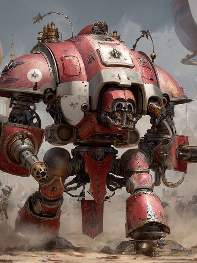 Ar d War Mech Sci-Fi Poster. poster