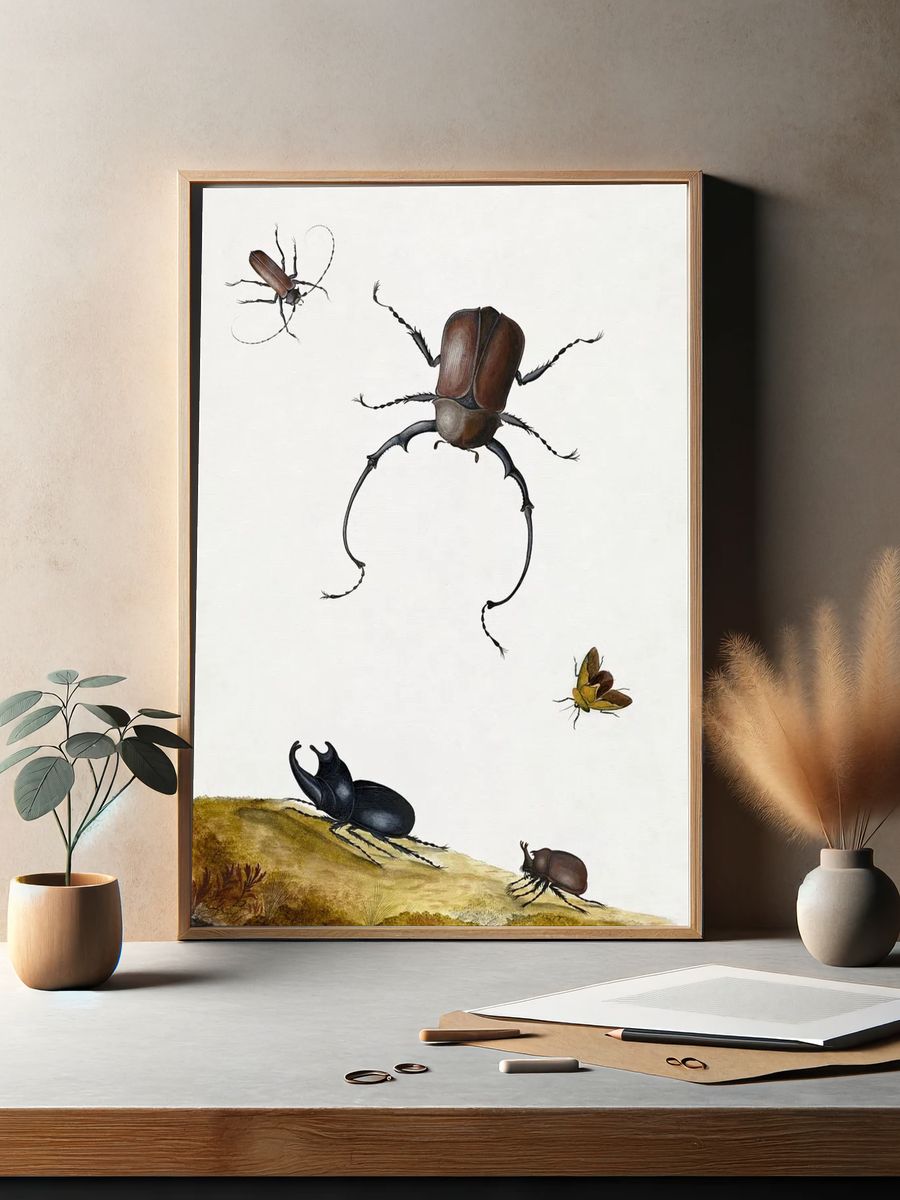 Insect Study — Botanical Print. — room view 2