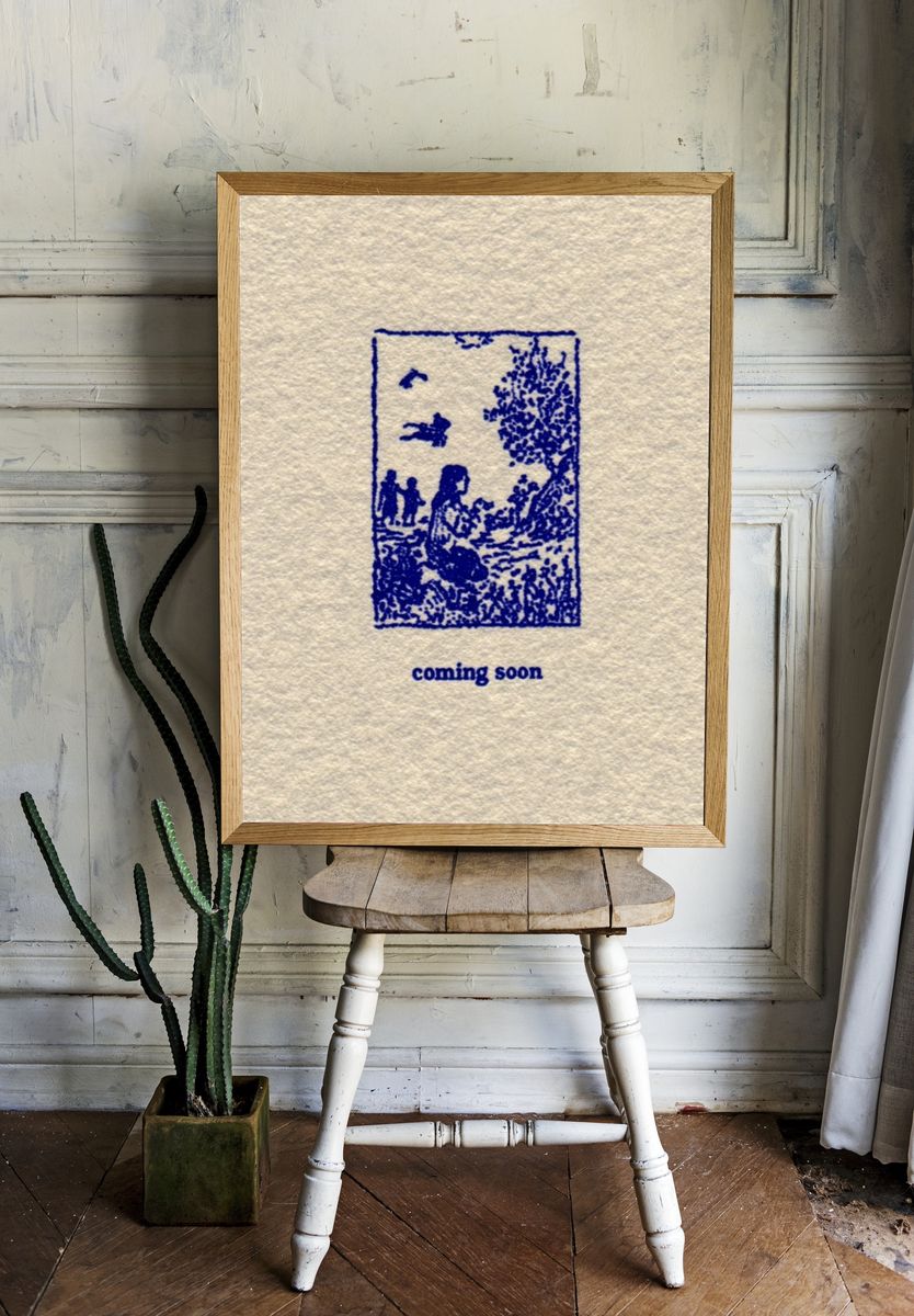 Serene Nature Scene — Illustration Print. — room view 1