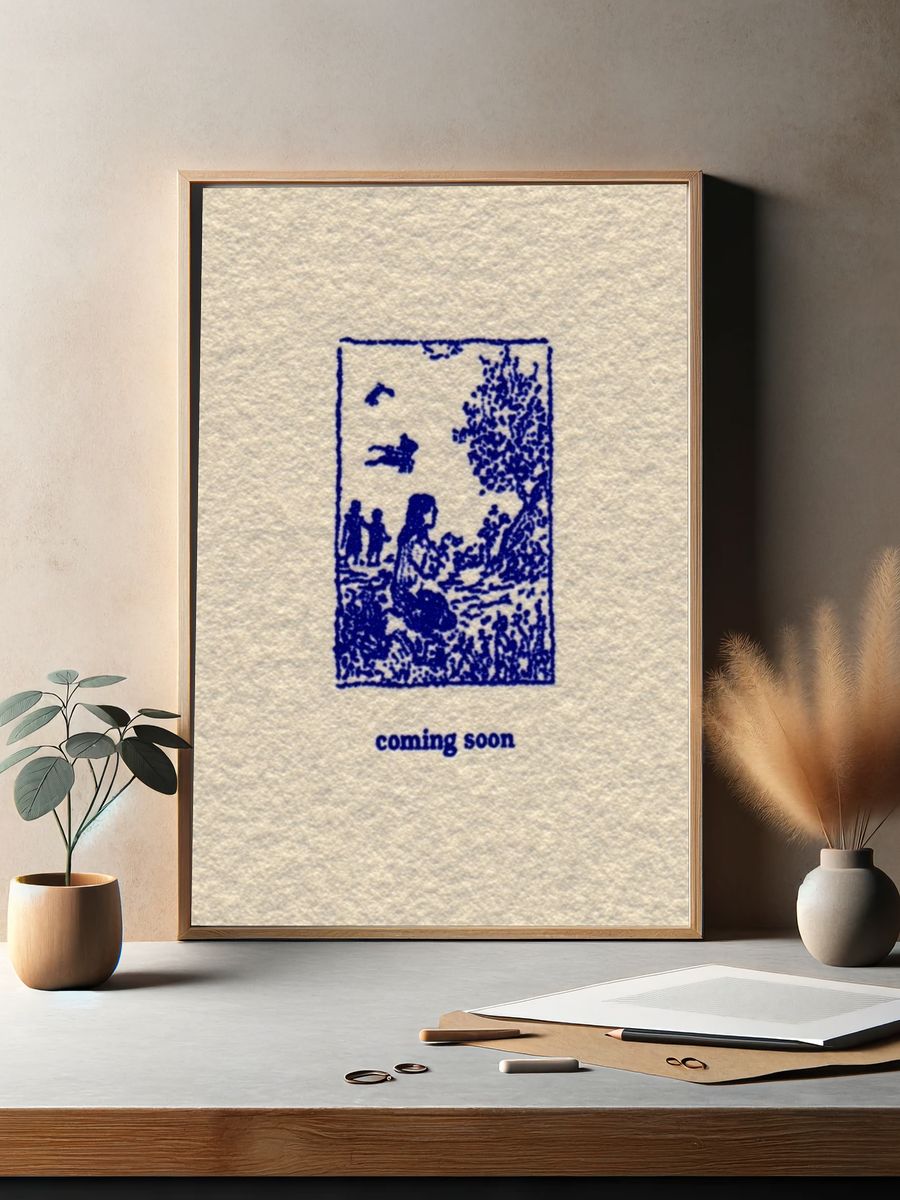 Serene Nature Scene — Illustration Print. — room view 2