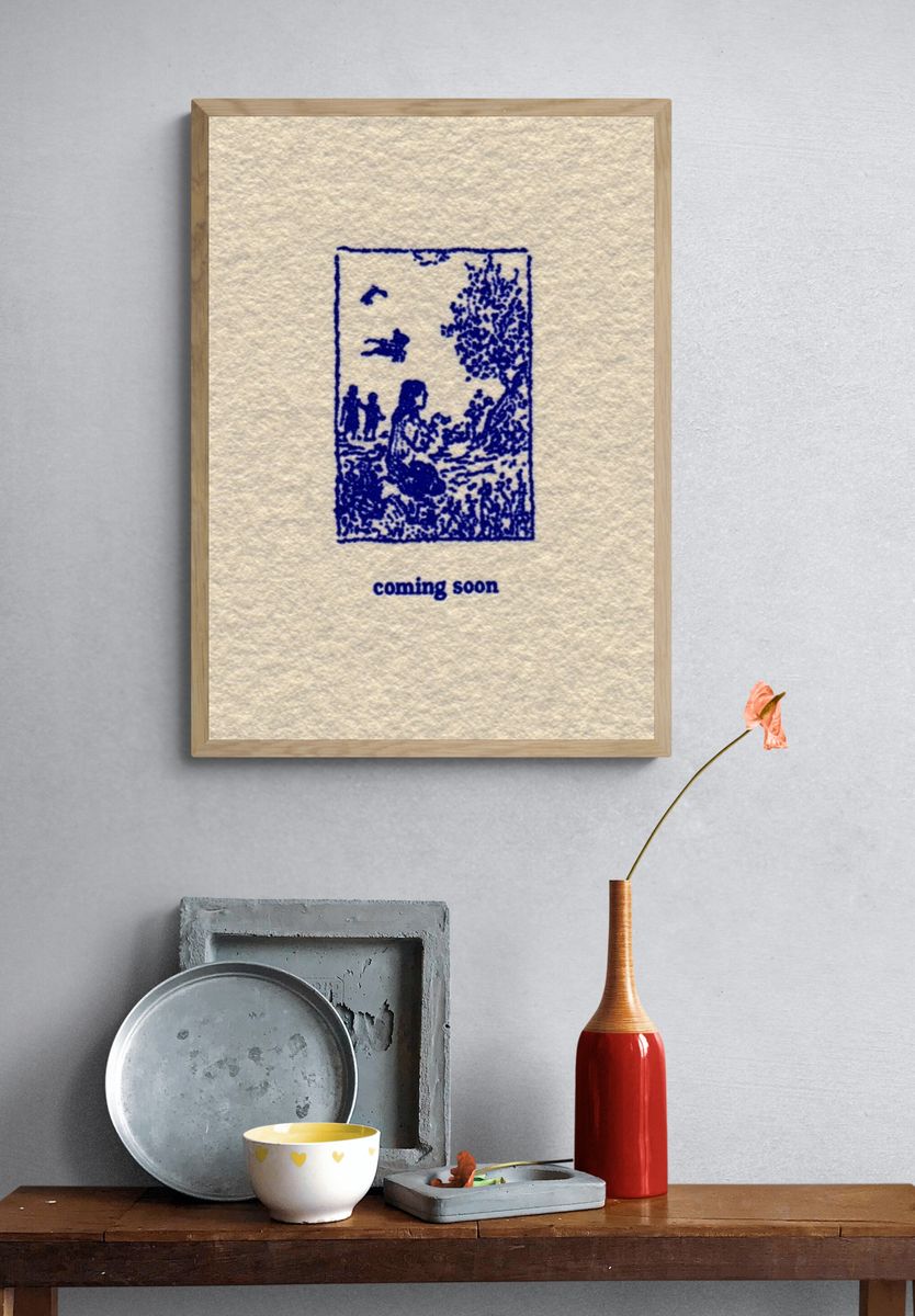 Serene Nature Scene — Illustration Print. — room view 3