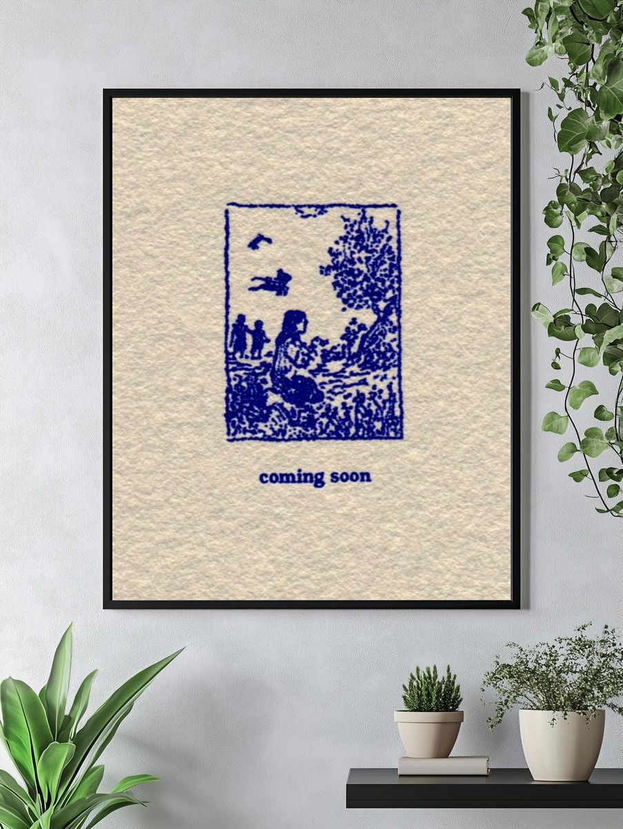 Serene Nature Scene — Illustration Print. — room view 4