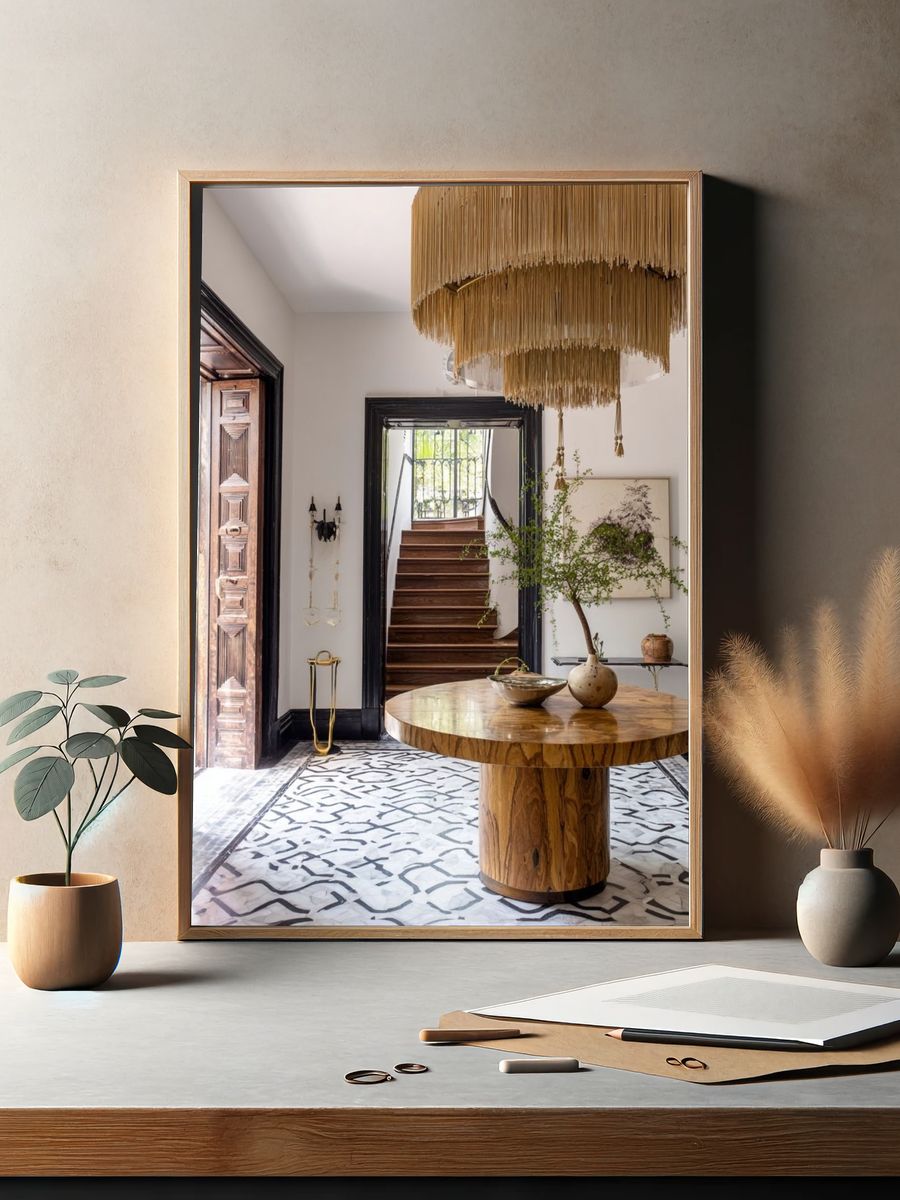 Elegant Foyer Interior Photography Poster. — room view 2