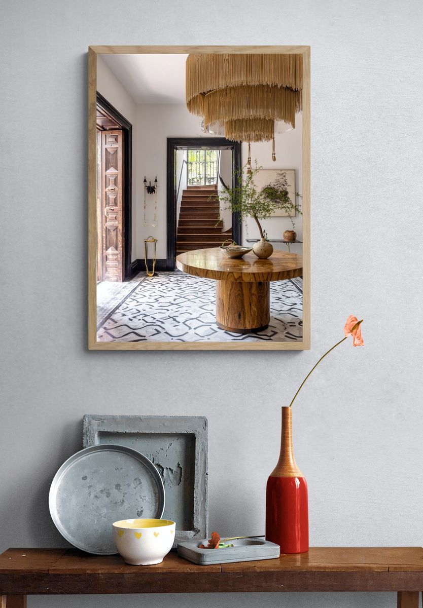 Elegant Foyer Interior Photography Poster. — room view 3