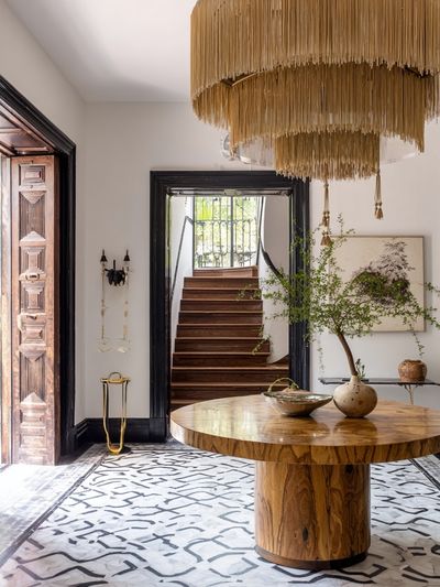 Elegant Foyer Interior Photography Poster. poster print