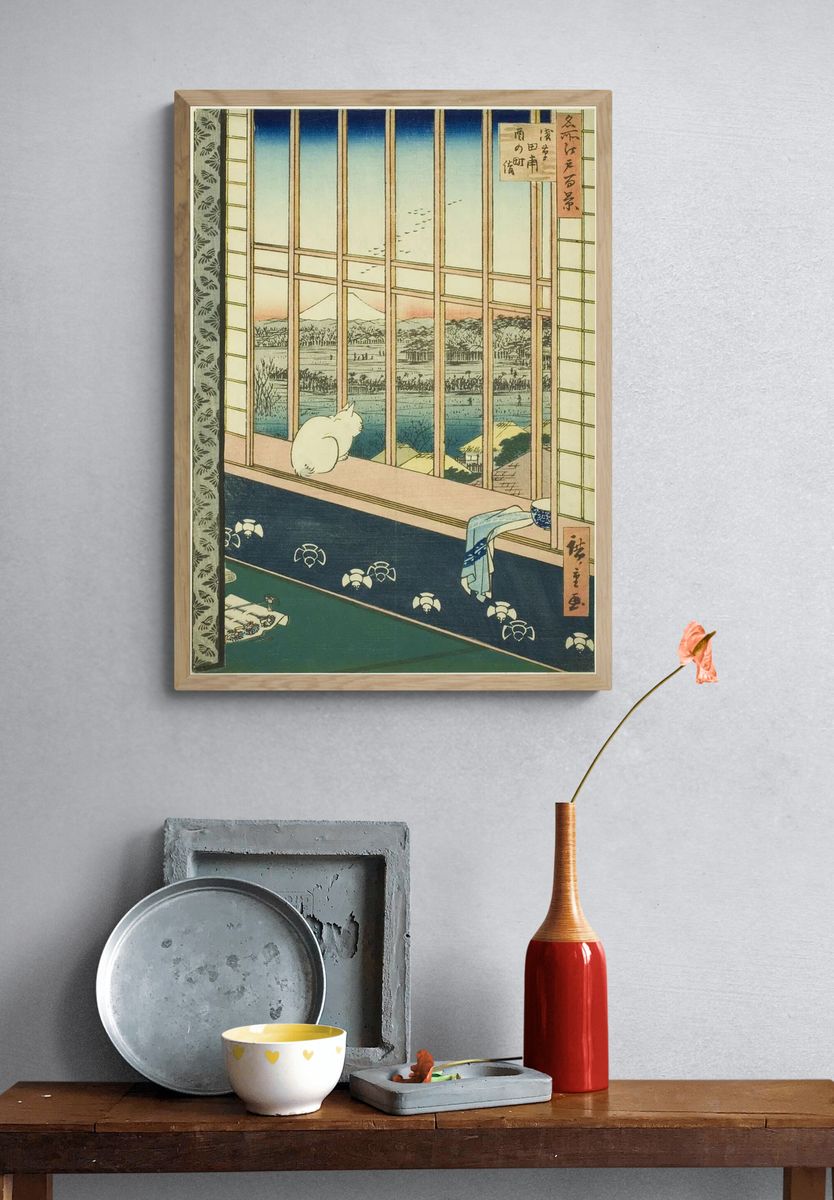 Asakusa Rice Fields by Utagawa Hiroshige — Art Print. — room view 3