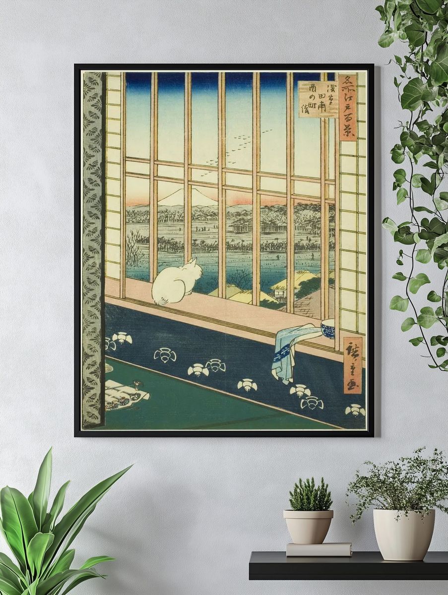 Asakusa Rice Fields by Utagawa Hiroshige — Art Print. — room view 4