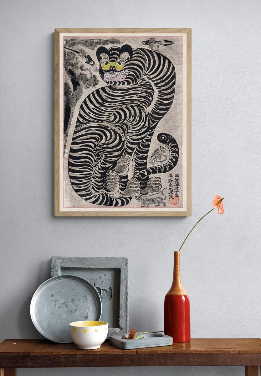 Talismanic Tiger by Unknown Artist — Art Print. — room view 3